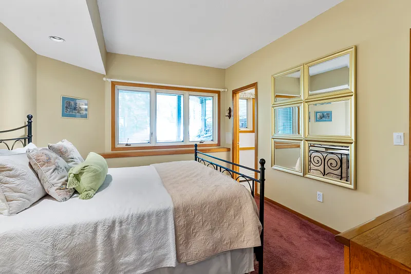 Bedroom on lower level with it's own ensuite bathroom
