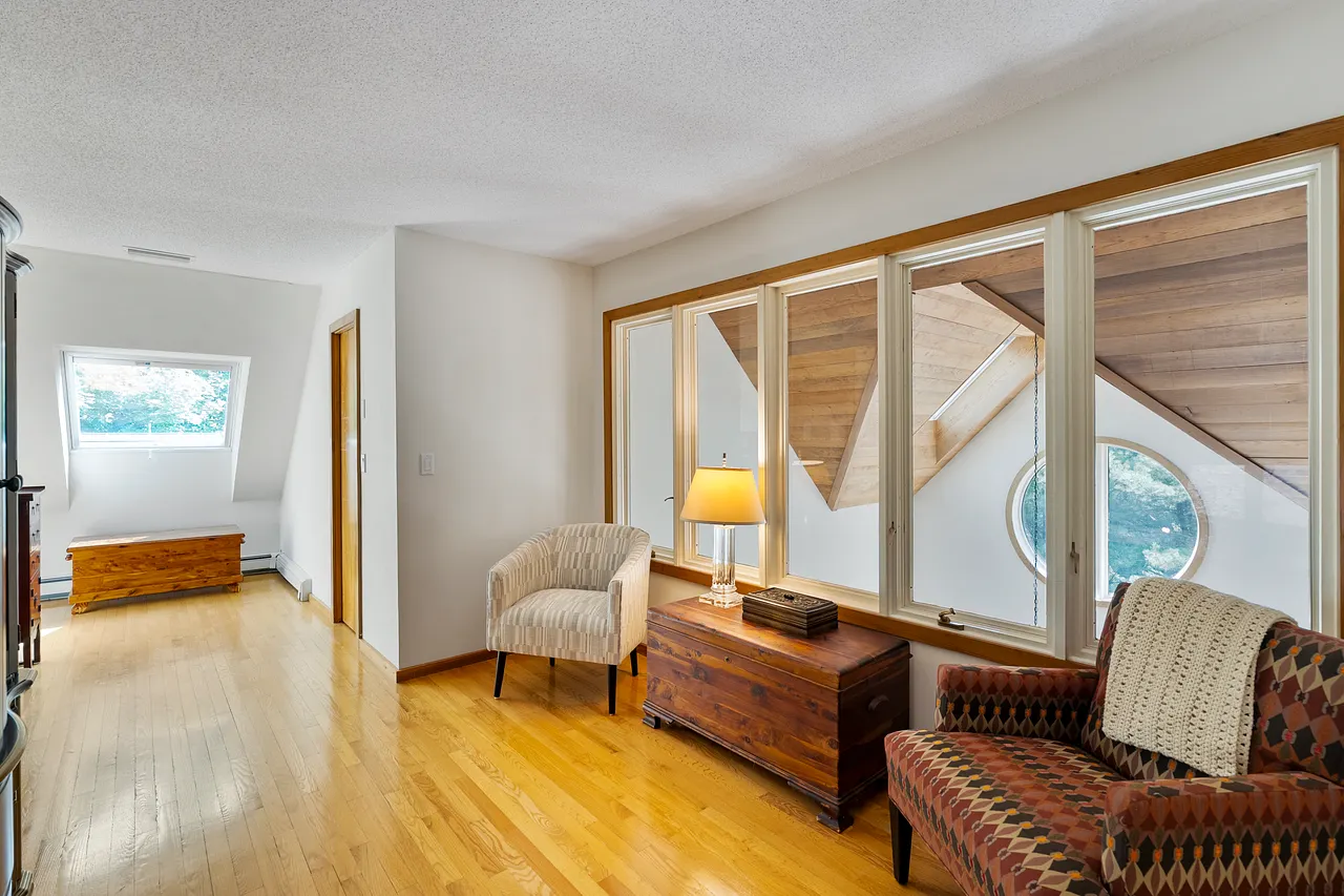 Light and bright sitting room off the primary